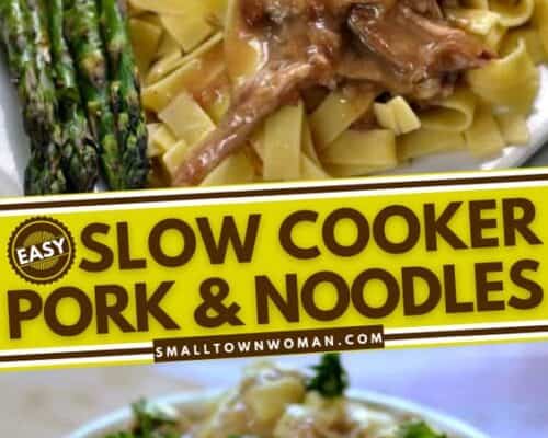 Slow Cooker Pork And Noodles Small Town Woman