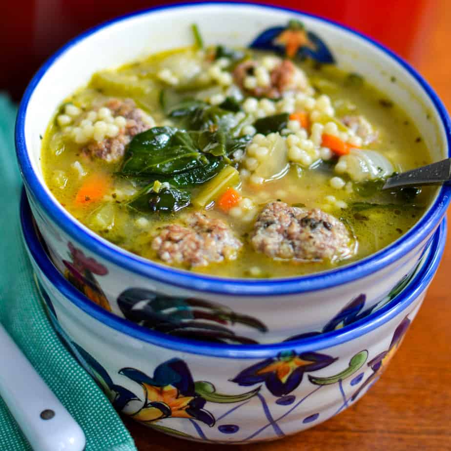 Stovetop or Slow Cooker Italian Wedding Soup - The Seasoned Mom