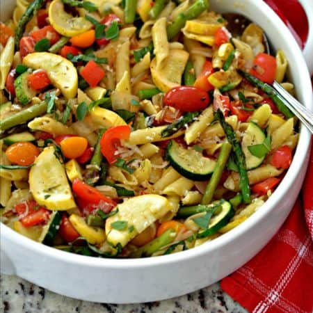 Easy Homemade Pasta Primavera | Small Town Woman