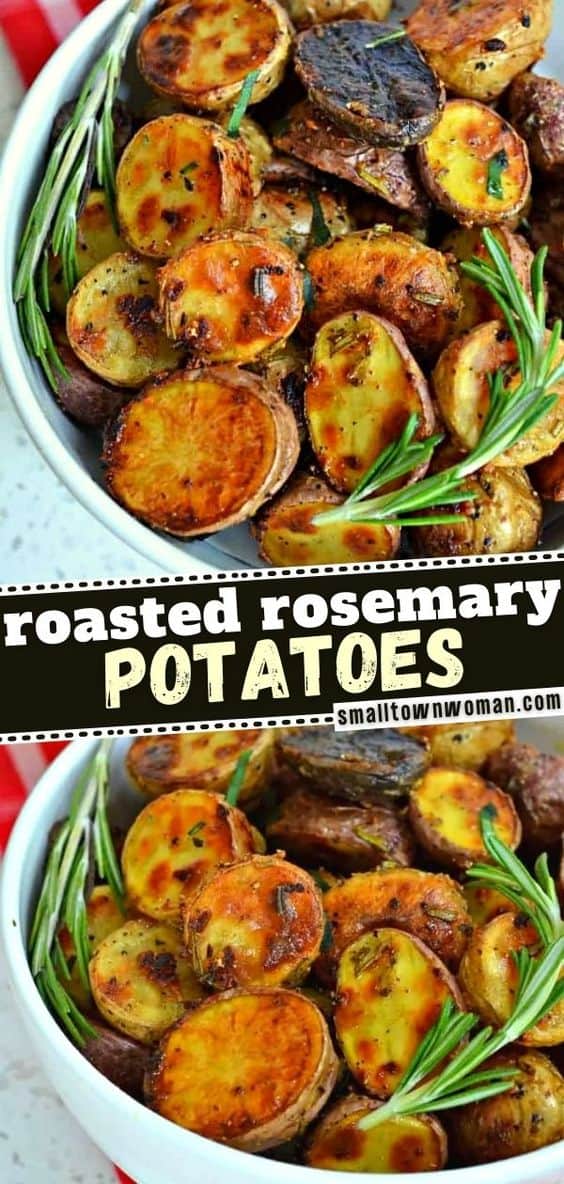 Rosemary Roasted Potatoes Recipe | Small Town Woman