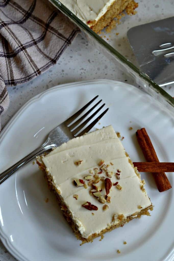 APPLE BUTTER SPICE CAKE W/ MASCARPONE FROSTING — The Vivid Kitchen
