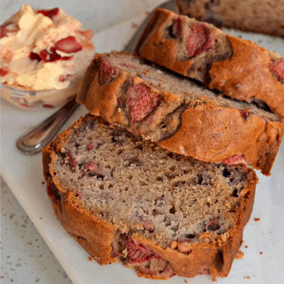 Strawberry Bread With Whipped Strawberry Butter Small Town Woman