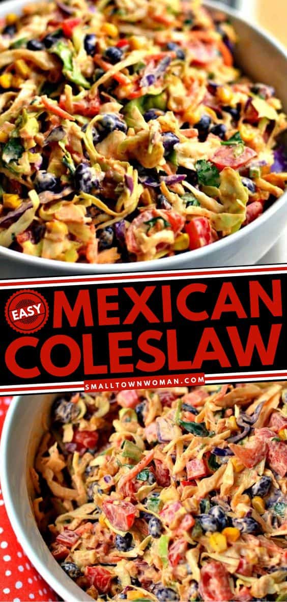 Easy Mexican Coleslaw | Small Town Woman