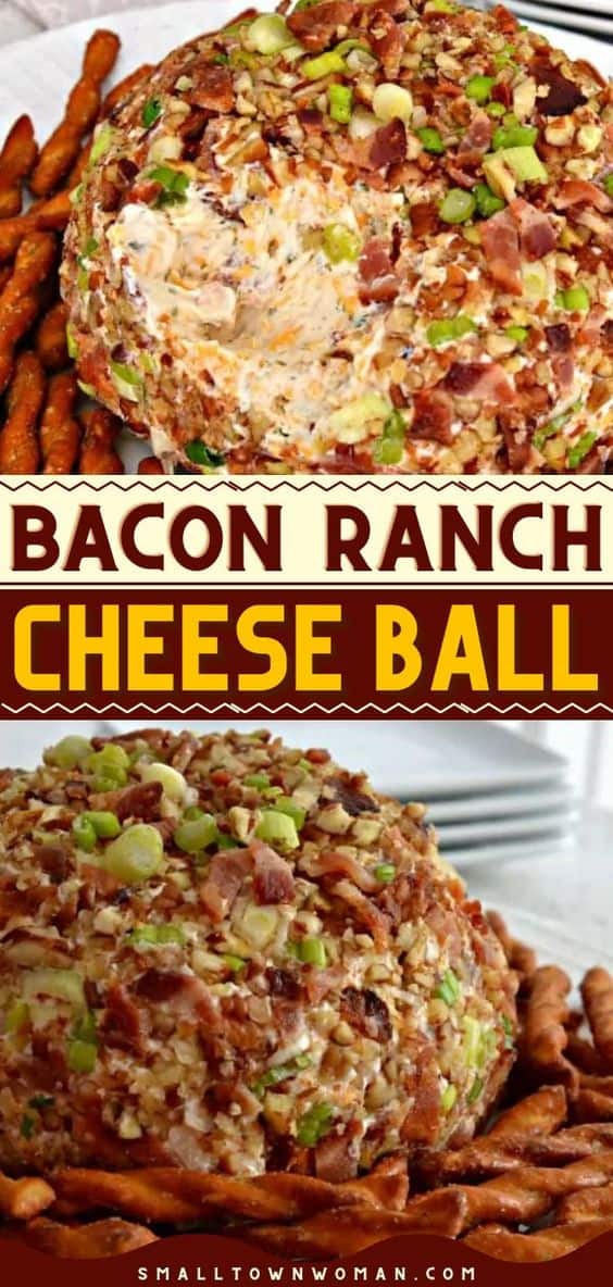 Bacon Ranch Cheese Ball | Small Town Woman