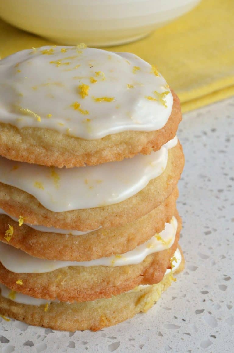 Iced Lemon Cookies - Small Town Woman