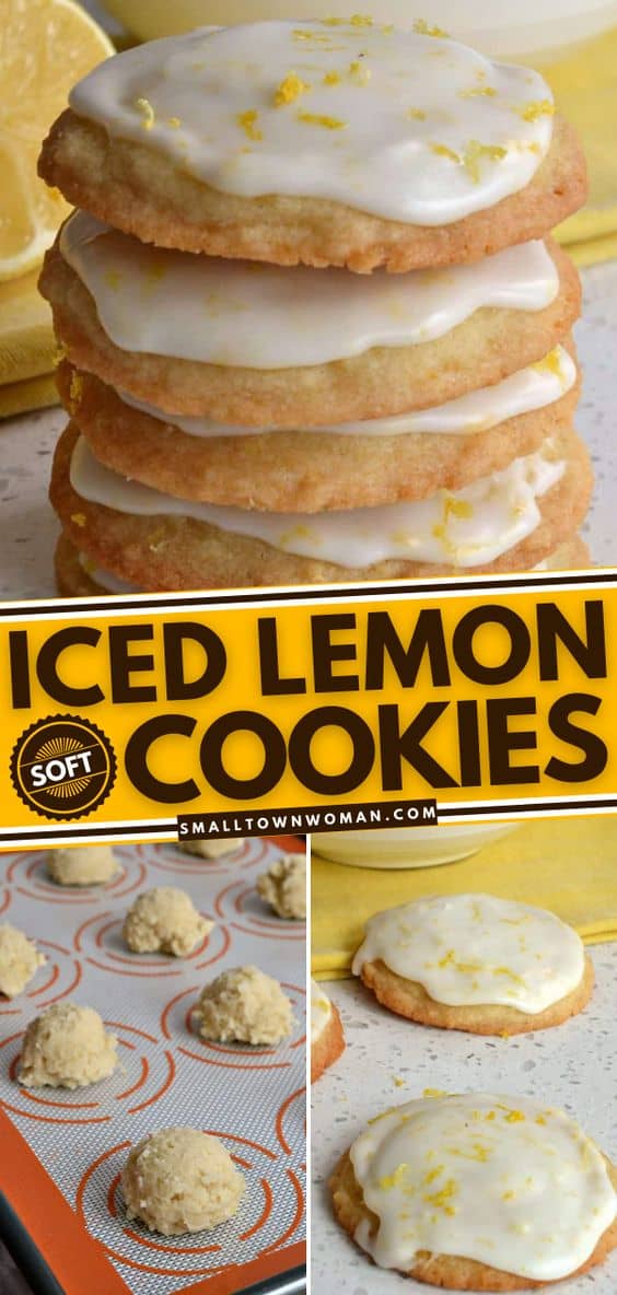 Iced Lemon Cookies Small Town Woman