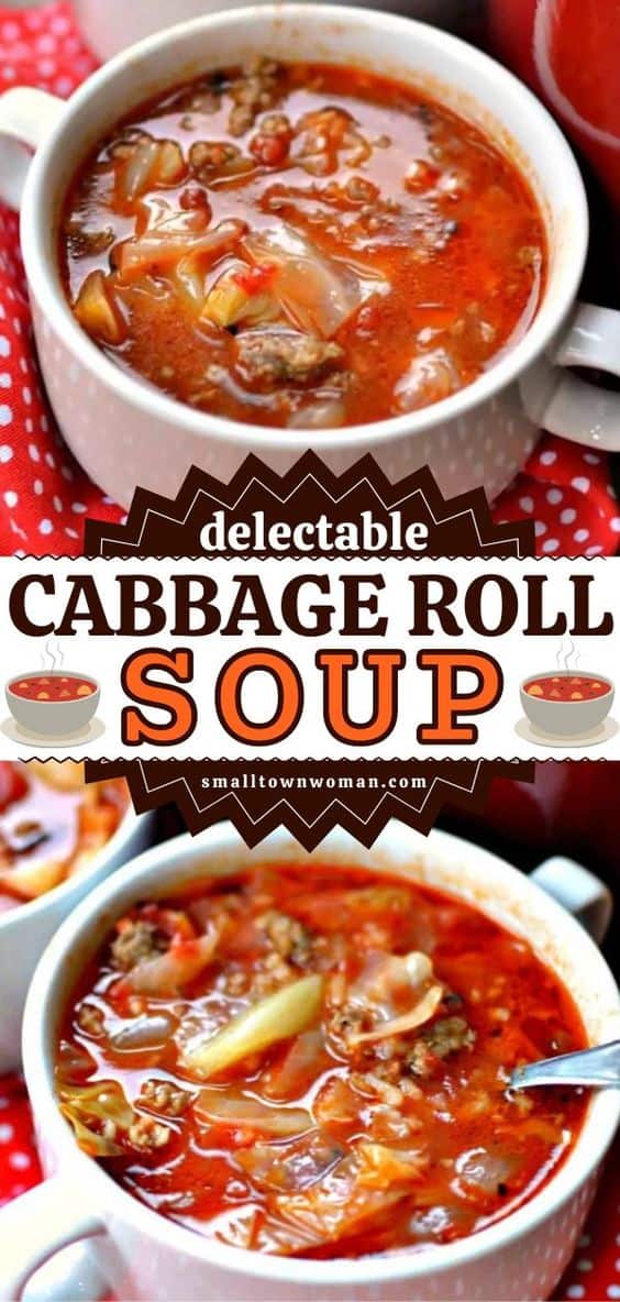 Cabbage Roll Soup Recipe | Small Town Woman