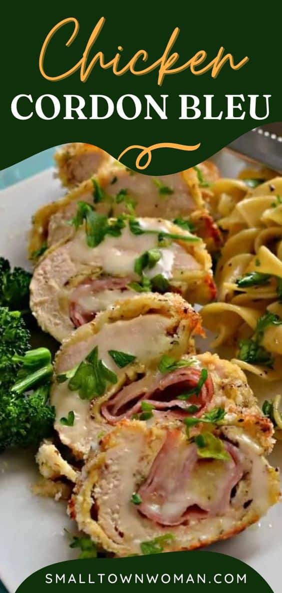 Baked Chicken Cordon Bleu | Small Town Woman