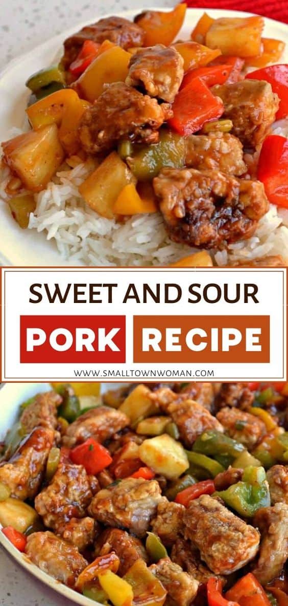 Homemade Sweet and Sour Pork Recipe | Small Town Woman