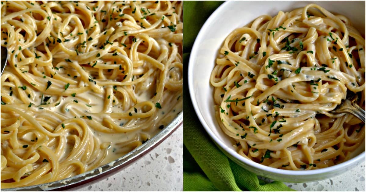 Parmesan Pasta (an easy one skillet creamy recipe)