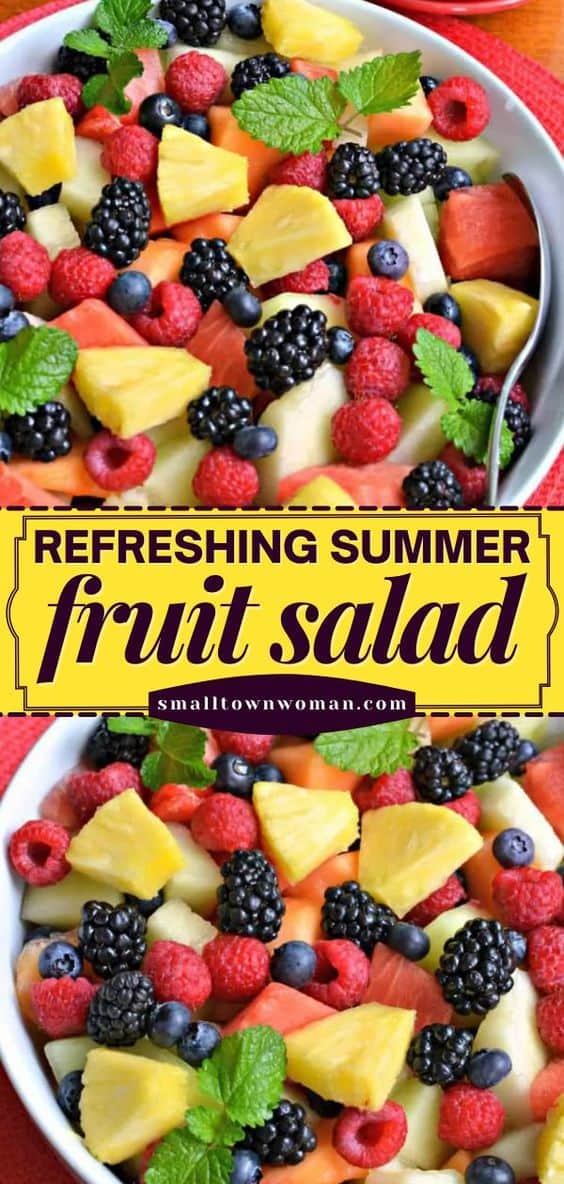 Easy Summer Fruit Salad Recipe - Small Town Woman