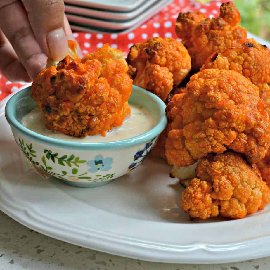 Buffalo Cauliflower Wings - Just 6 Ingredients!