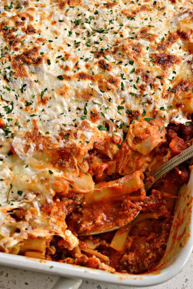 Baked Ziti with Italian Sausage and Ricotta Cheese | Small Town Woman