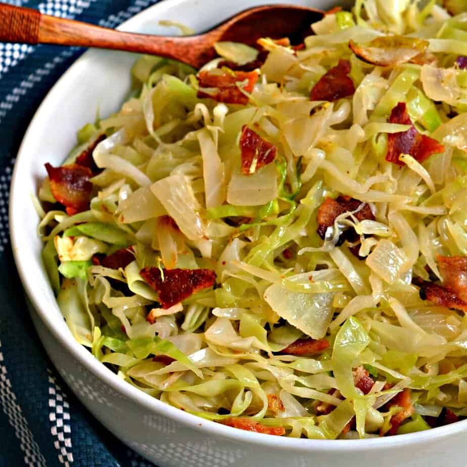 Easy Fried Cabbage Recipe Small Town Woman   Fried Cabbage DSC 0987 II 1 