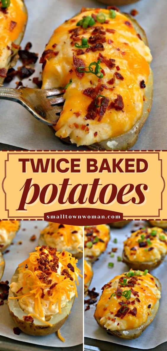 How to Make Twice Baked Potatoes | Small Town Woman