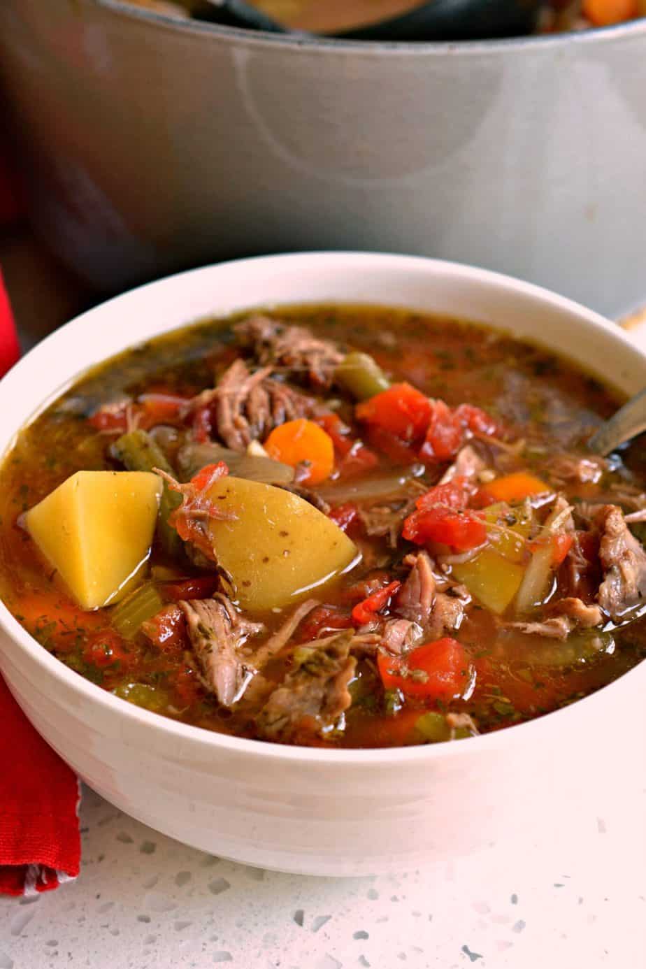 Vegetable Beef Soup Recipe | Small Town Woman