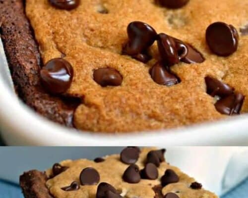 Brookies (brownie And Chocolate Chip Cookie Bars)