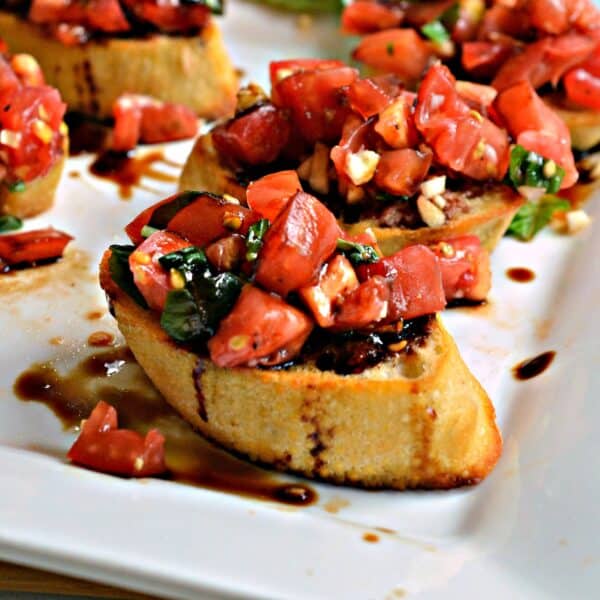 Easy Bruschetta With Balsamic Glaze Small Town Woman