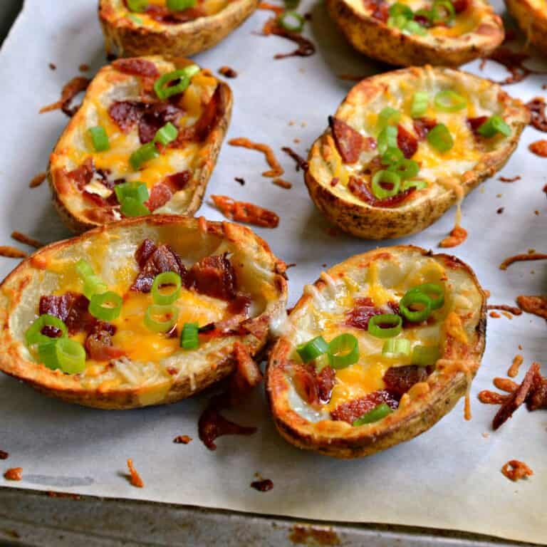 Baked Potato Skins | Small Town Woman