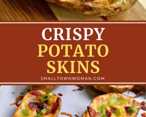 Crispy Potato Skins with Cheddar, Monterey Jack and Bacon