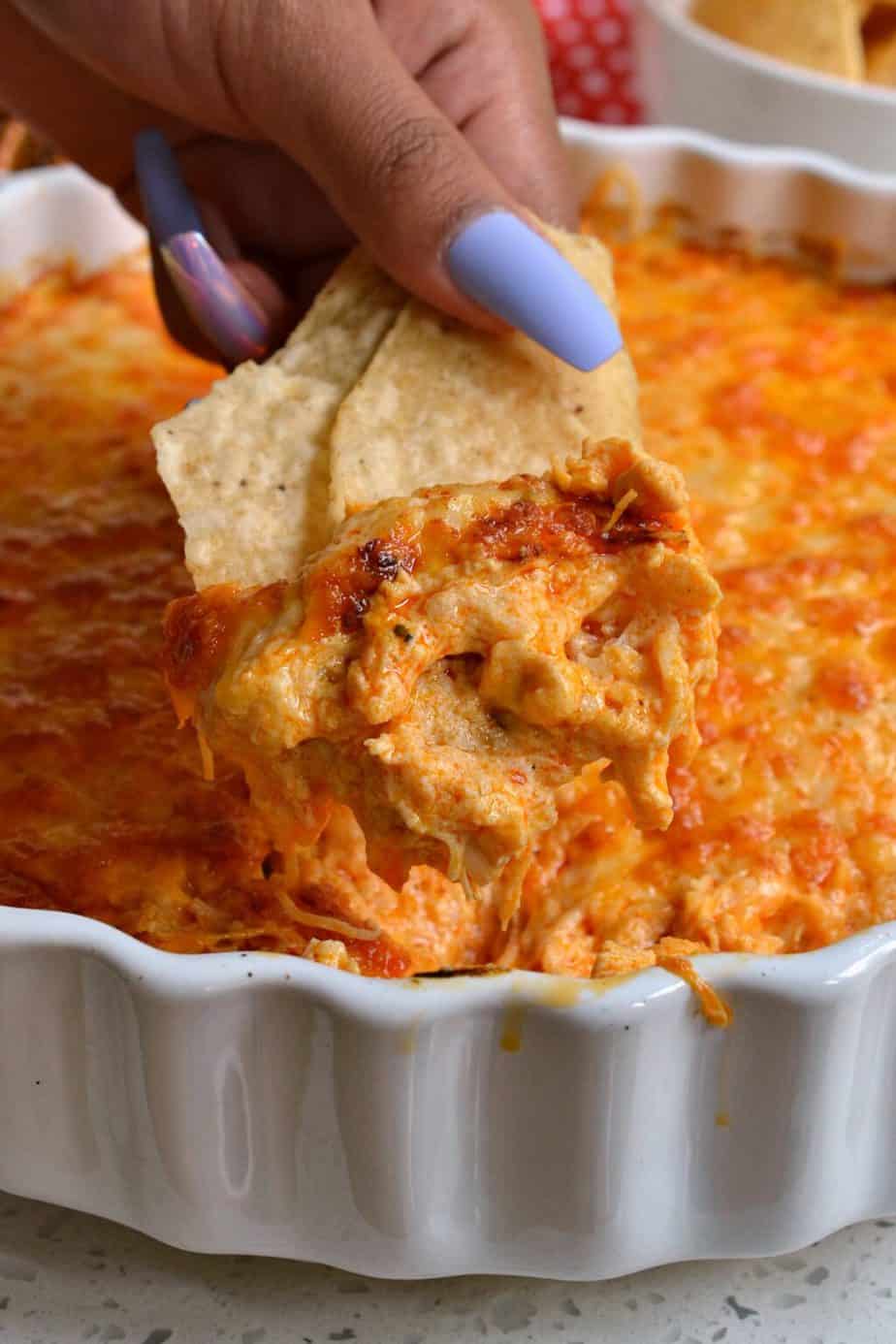 Buffalo Chicken Dip (Oven and Crock Pot) | Small Town Woman