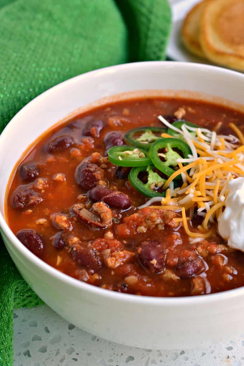 The Best Ground Turkey Chili (Thick Robust and Hearty)