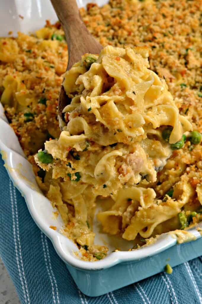 Tuna Noodle Casserole {No Canned Soup} | Small Town Woman