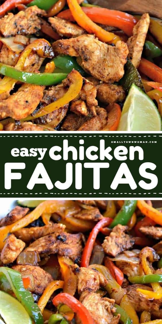 Chicken Fajitas Recipe | Small Town Woman