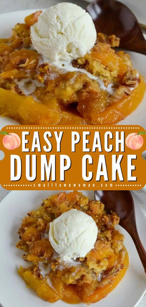 Peach Dump Cake - Small Town Woman