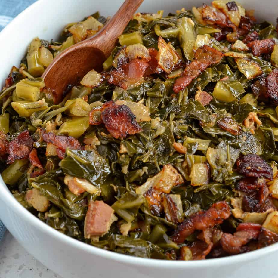 Garlicky Greens in the Microwave