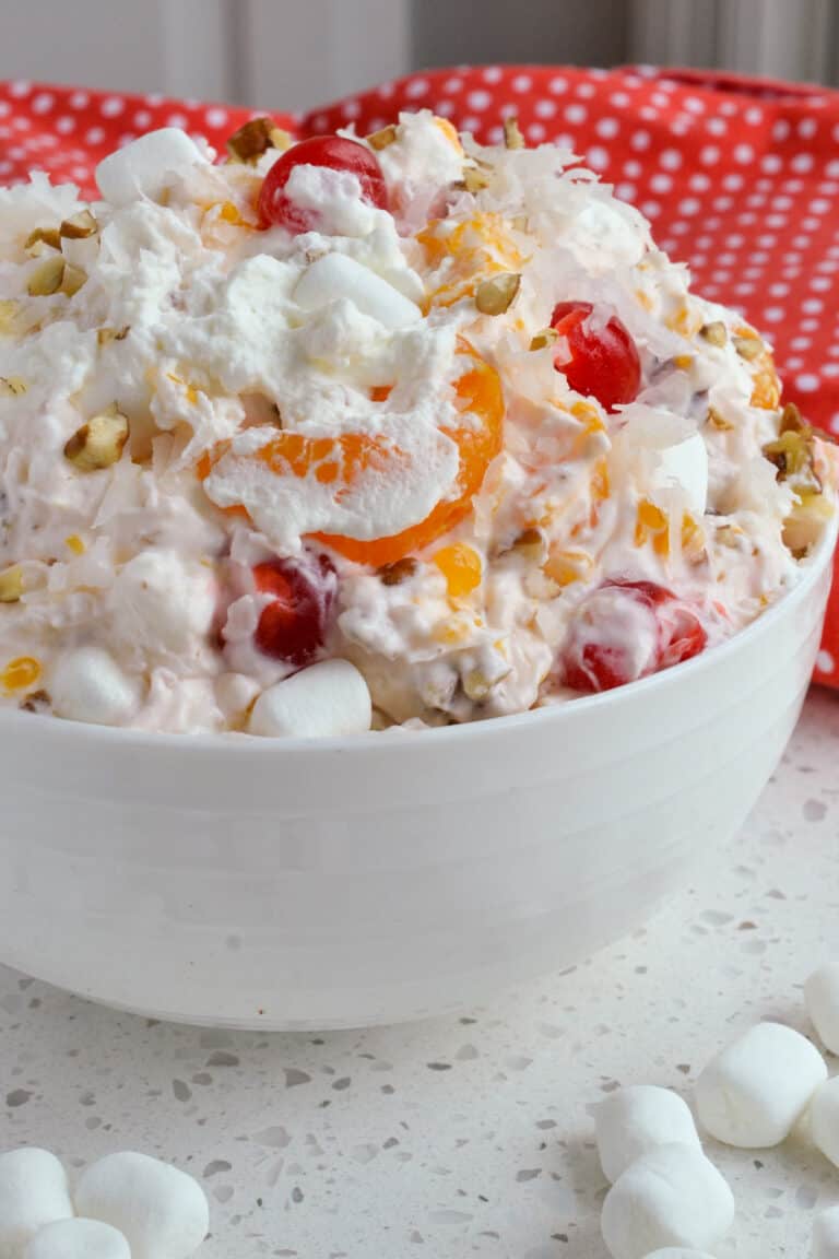 Easy Ambrosia Salad without Cool Whip | Small Town Woman