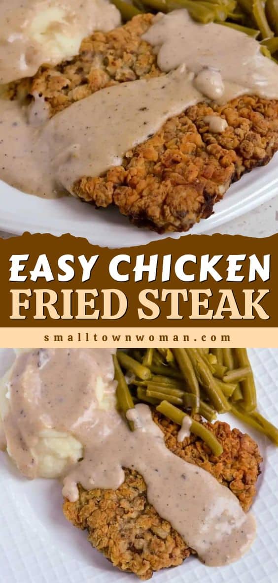 Chicken Fried Steak with Country Gravy | Small Town Woman