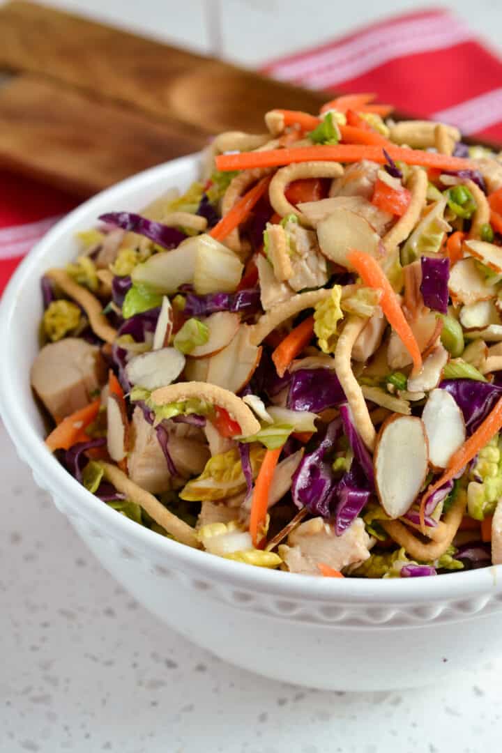 Chinese Chicken Salad with Asian Dressing | Small Town Woman