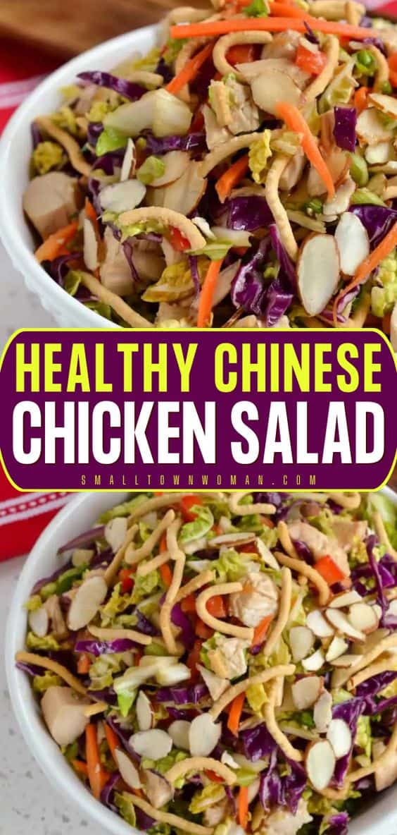 Chinese Chicken Salad with Asian Dressing | Small Town Woman