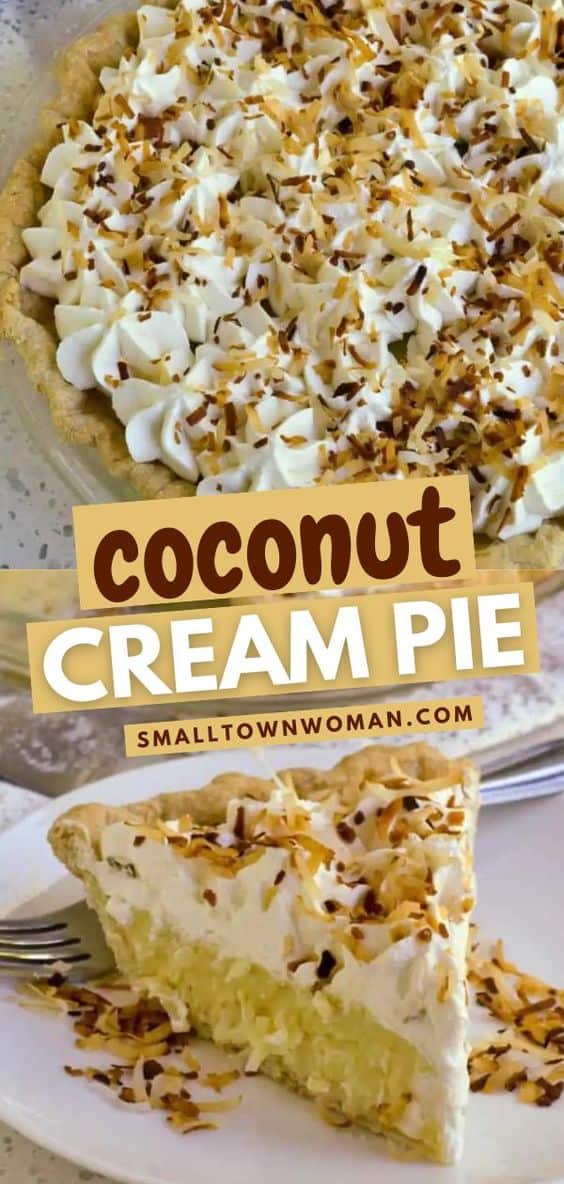 Classic Coconut Cream Pie | Small Town Woman
