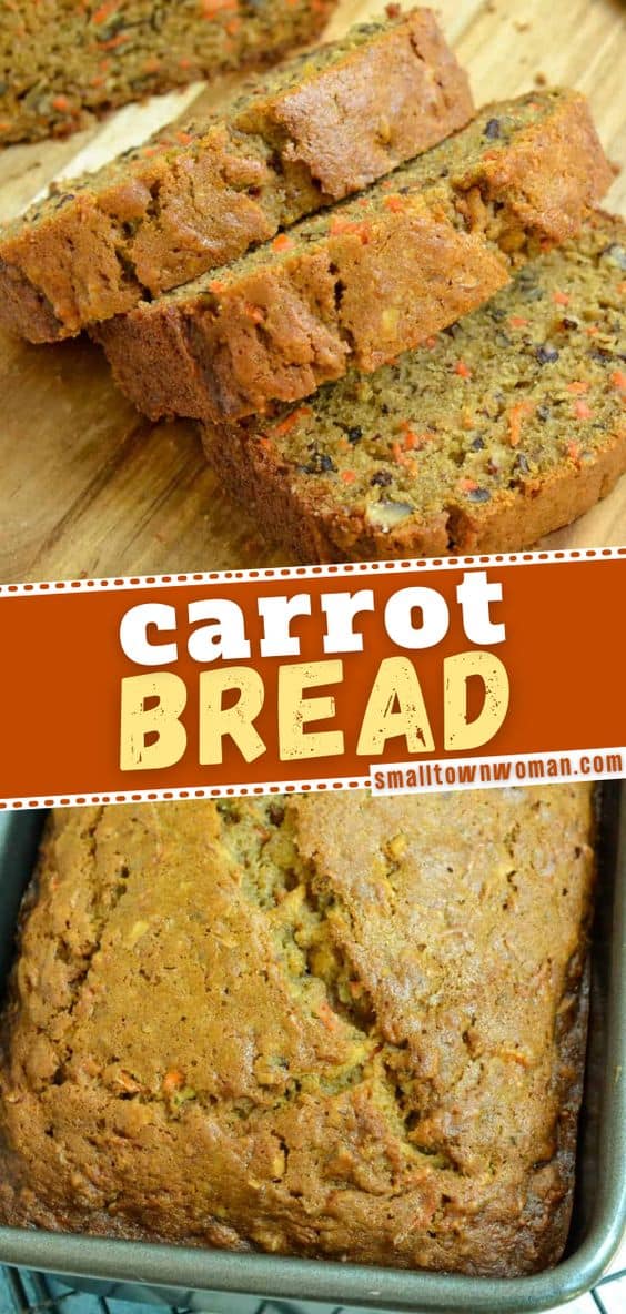 Carrot Bread (Moist and Flavorful) | Small Town Woman