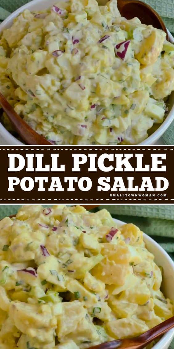 Grandma's Dill Pickle Potato Salad | Small Town Woman