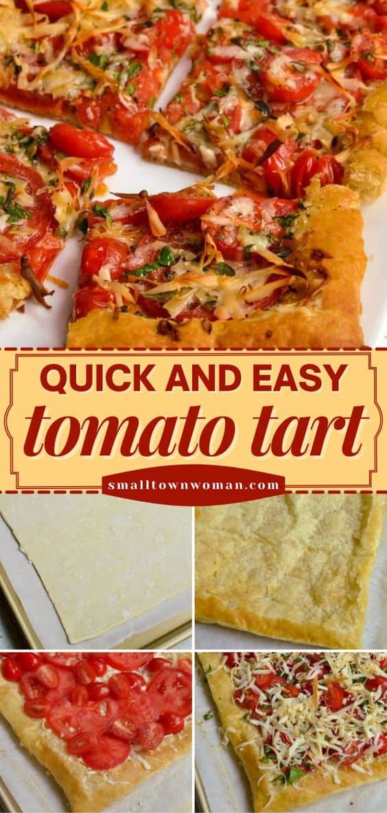 Tomato Tart Made Easy with Puff Pastry | Small Town Woman