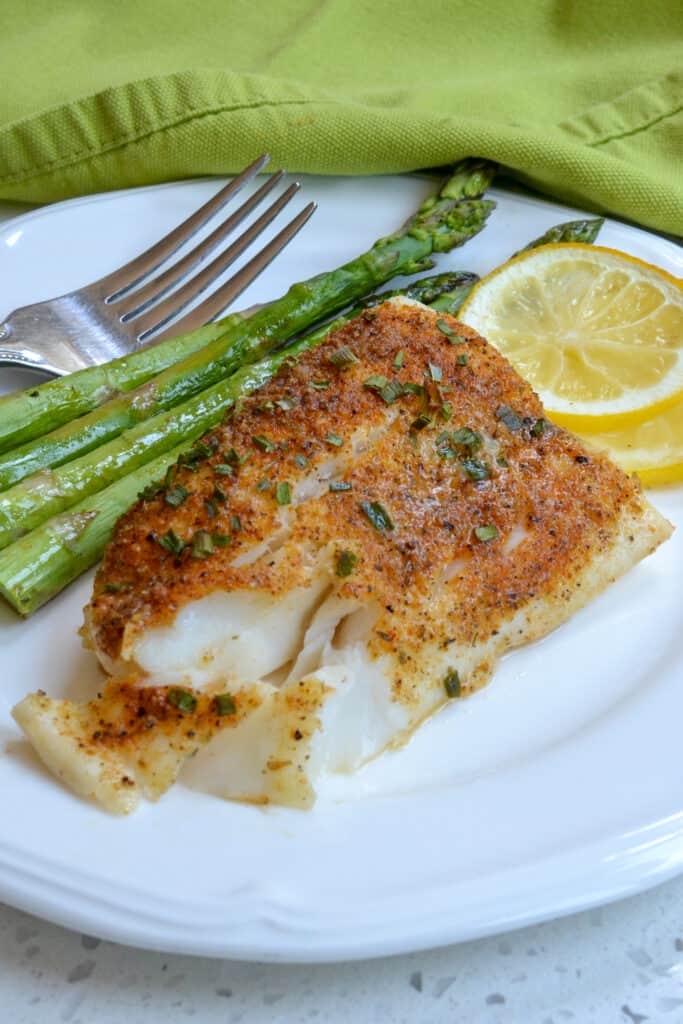 Lemon Pepper Baked Cod - Small Town Woman