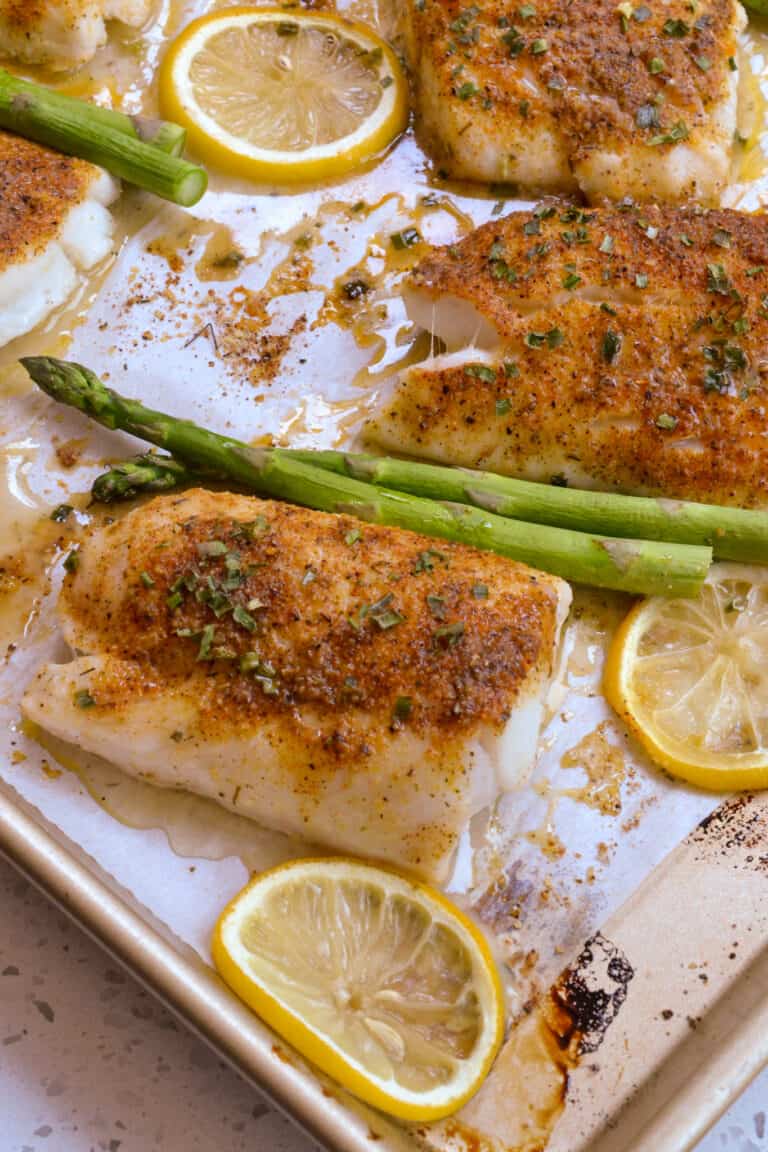 Lemon Pepper Baked Cod - Small Town Woman