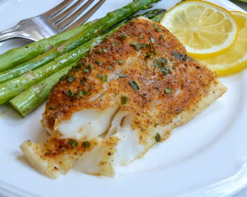 Lemon Pepper Baked Cod - Small Town Woman