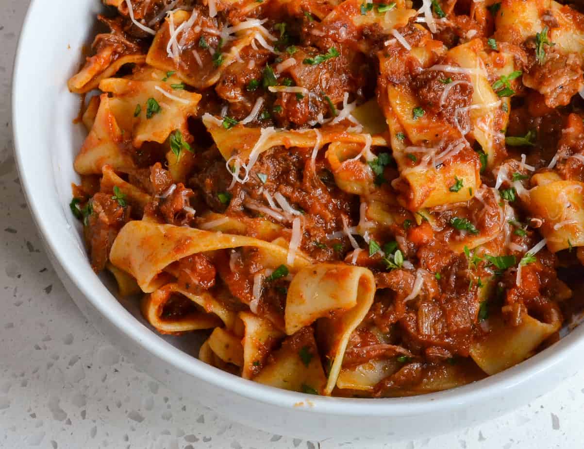 Beef Ragu with Pappardelle Pasta | Small Town Woman