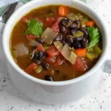 Black Bean Soup (So Quick and Easy) | Small Town Woman