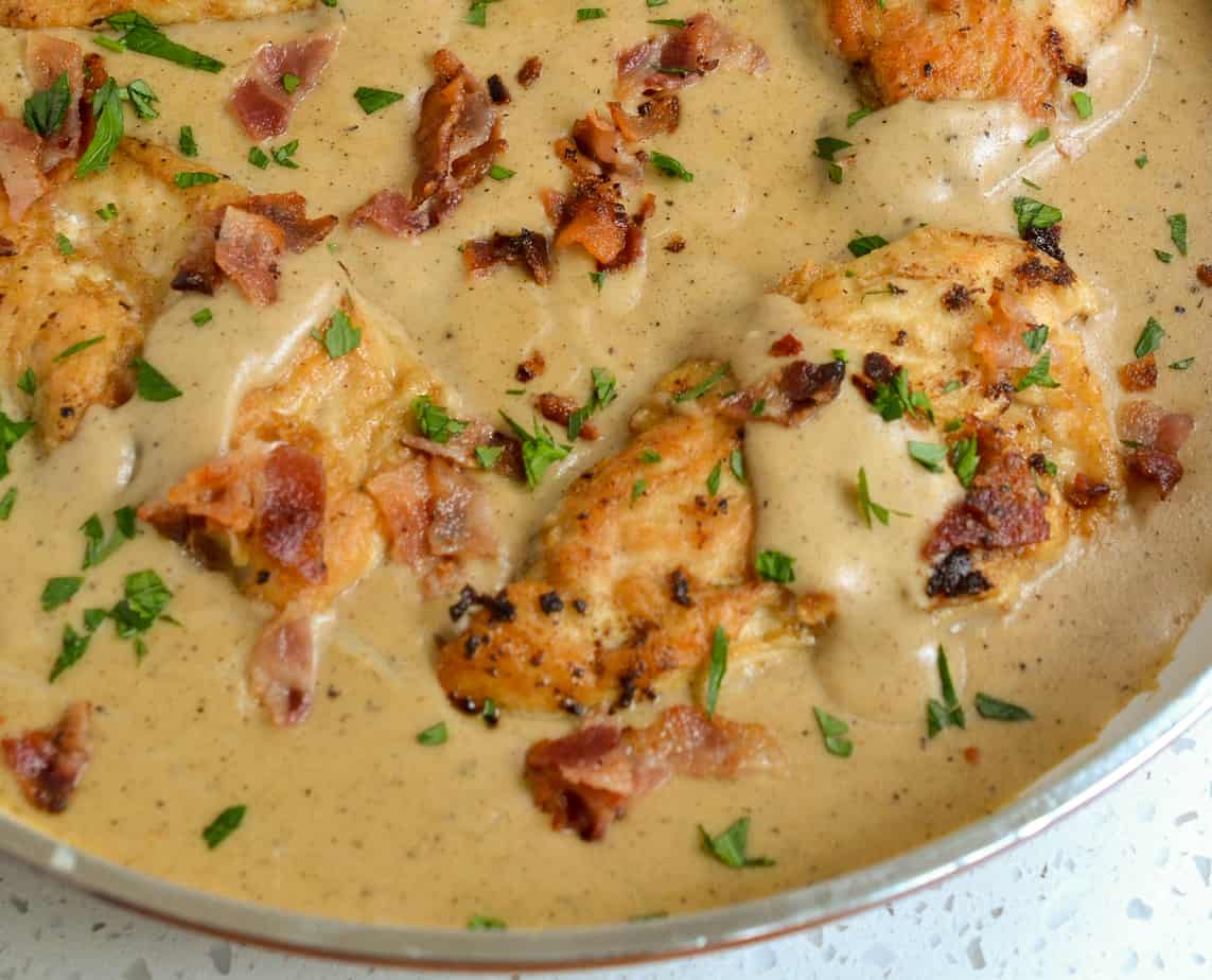 Family Favorite Homemade Dinner Smothered Chicken Breasts Recipe