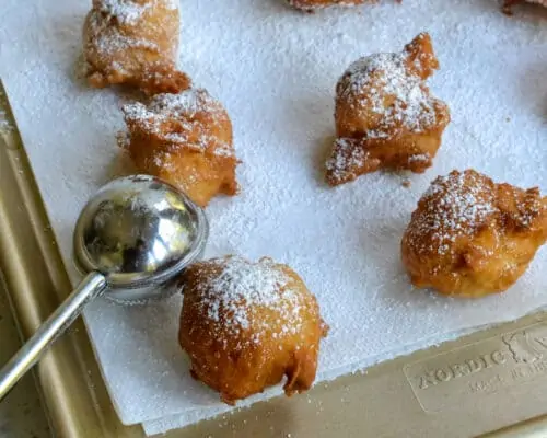 Fried dough on the go, from a woman who's on the go