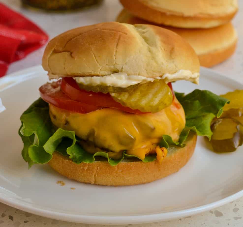 Air Fryer Hamburgers (Tender & Juicy) - Spend With Pennies