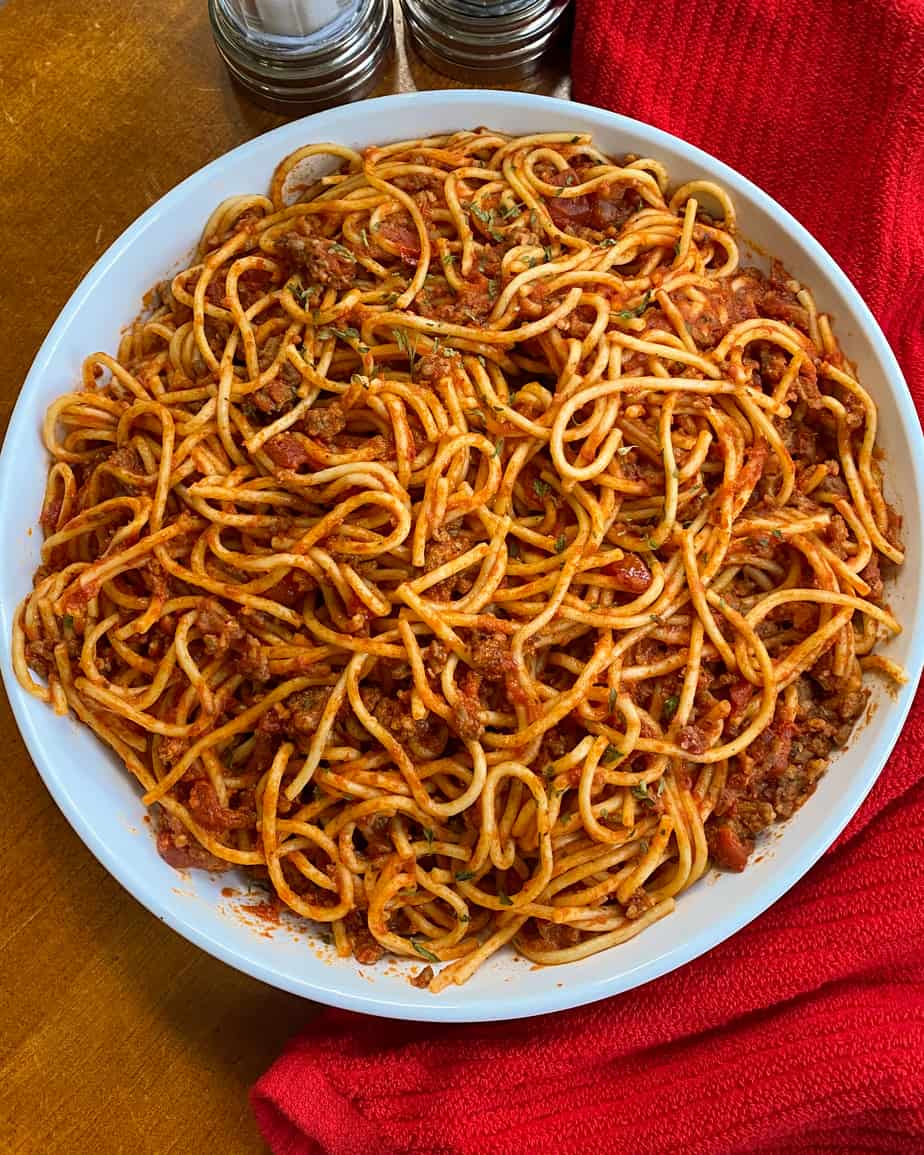 Easy spaghetti in online instant pot