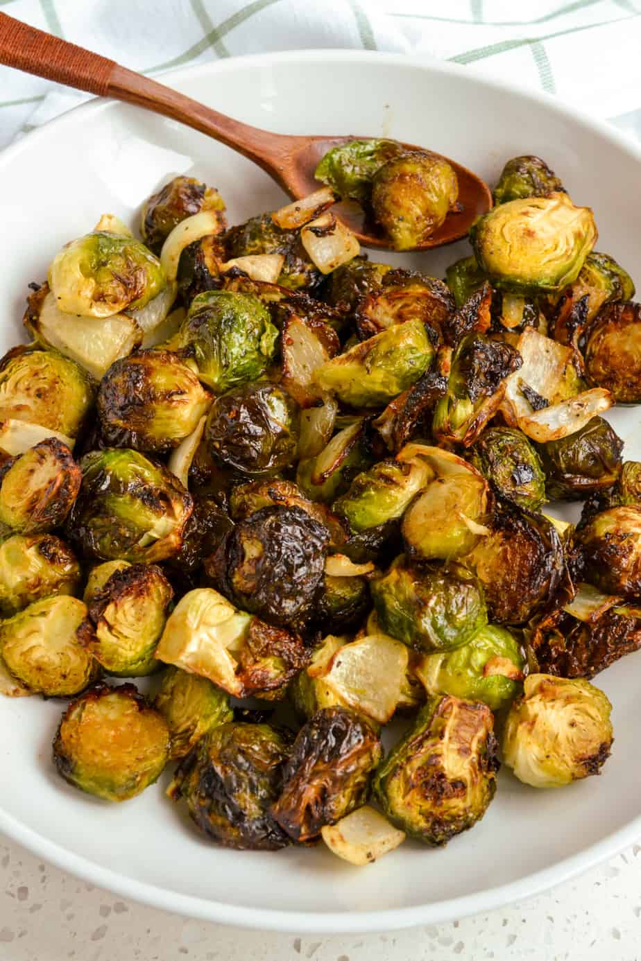 Air Fryer Brussels Sprouts - Small Town Woman