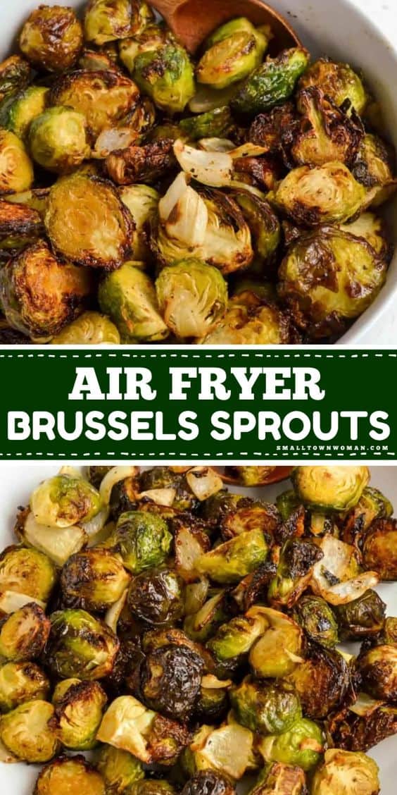 Air Fryer Brussels Sprouts {Easy and Crispy}