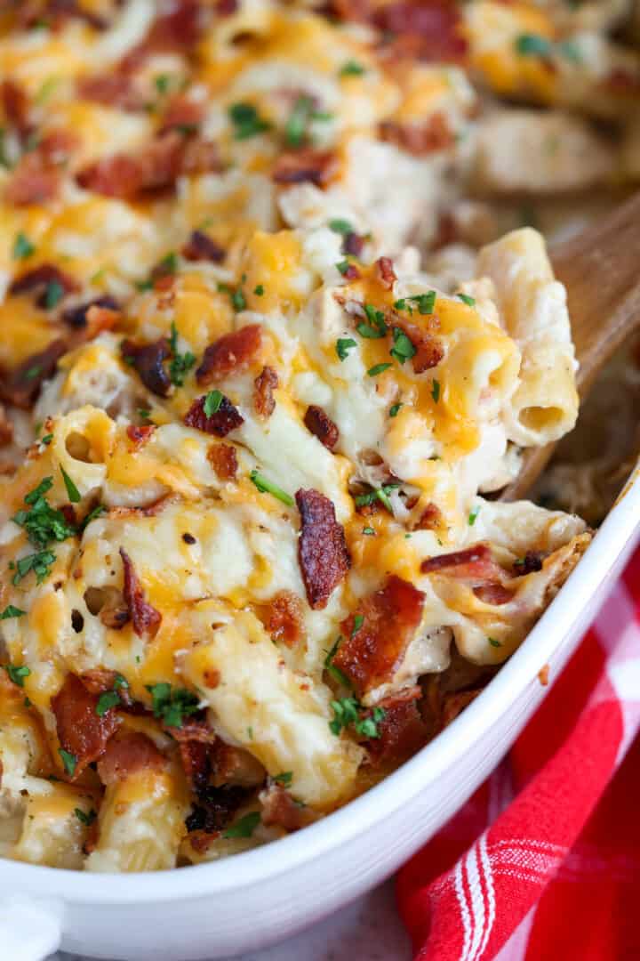 Chicken Bacon Ranch Casserole - Small Town Woman